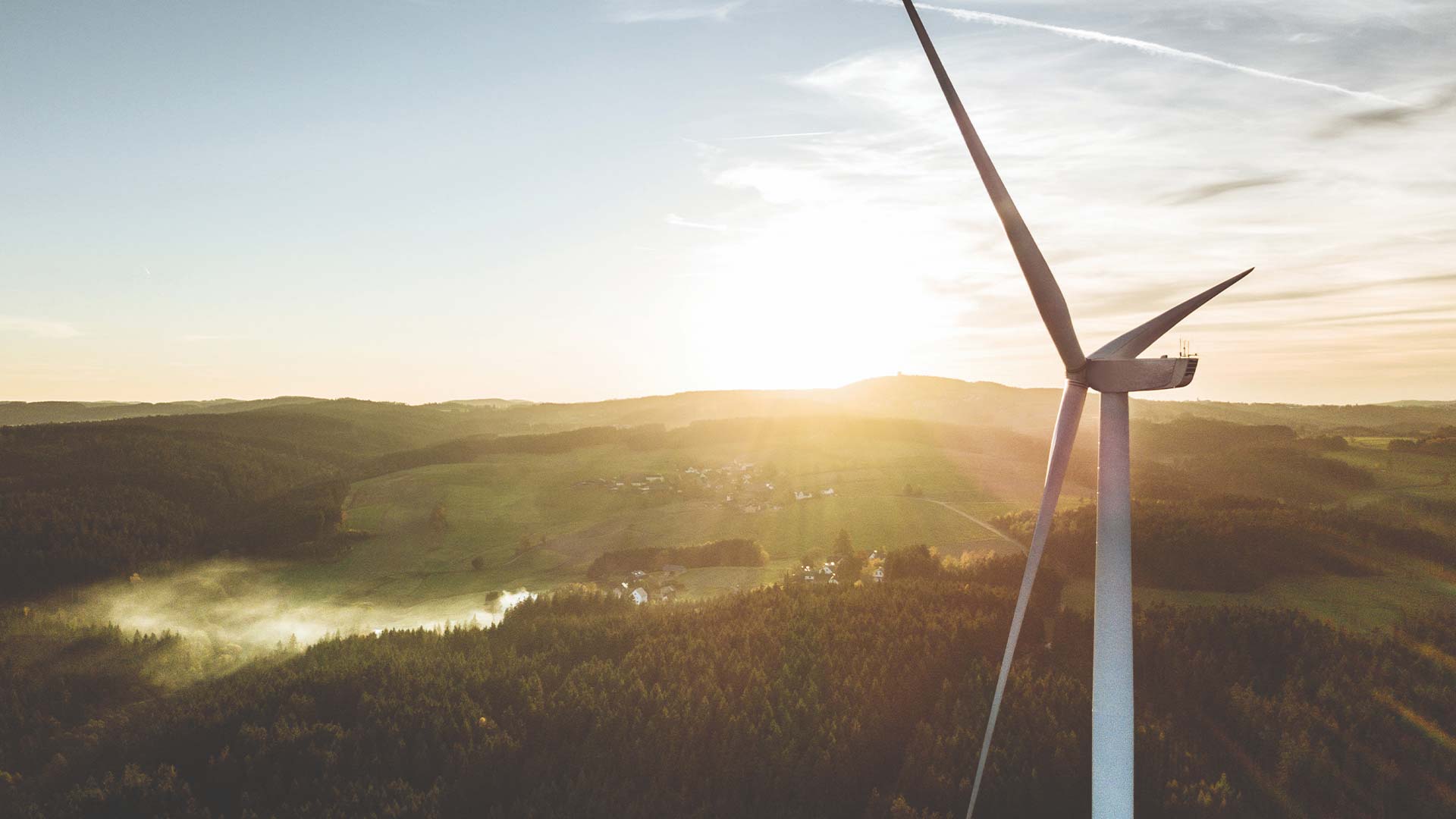 Wind turbines at Mercury's Kaiwera Downs Wind Farm
