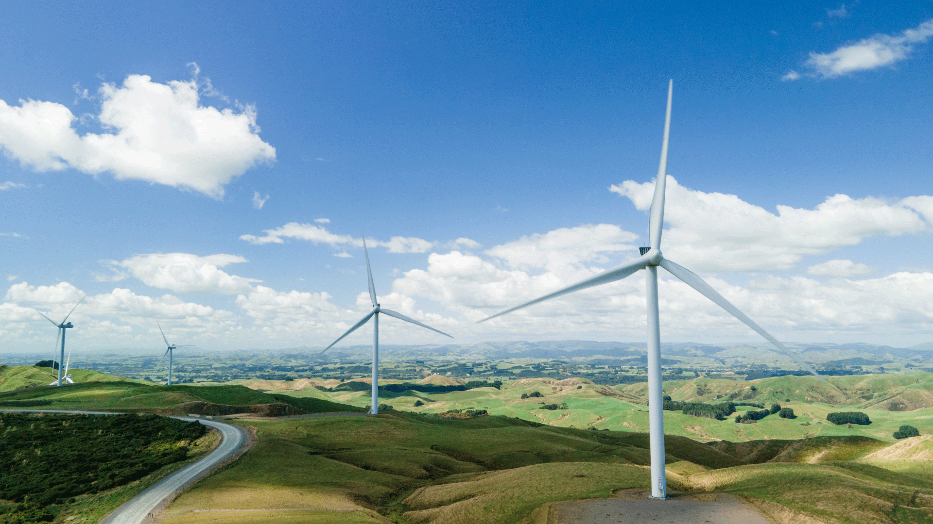 Turitea wind farm turbine