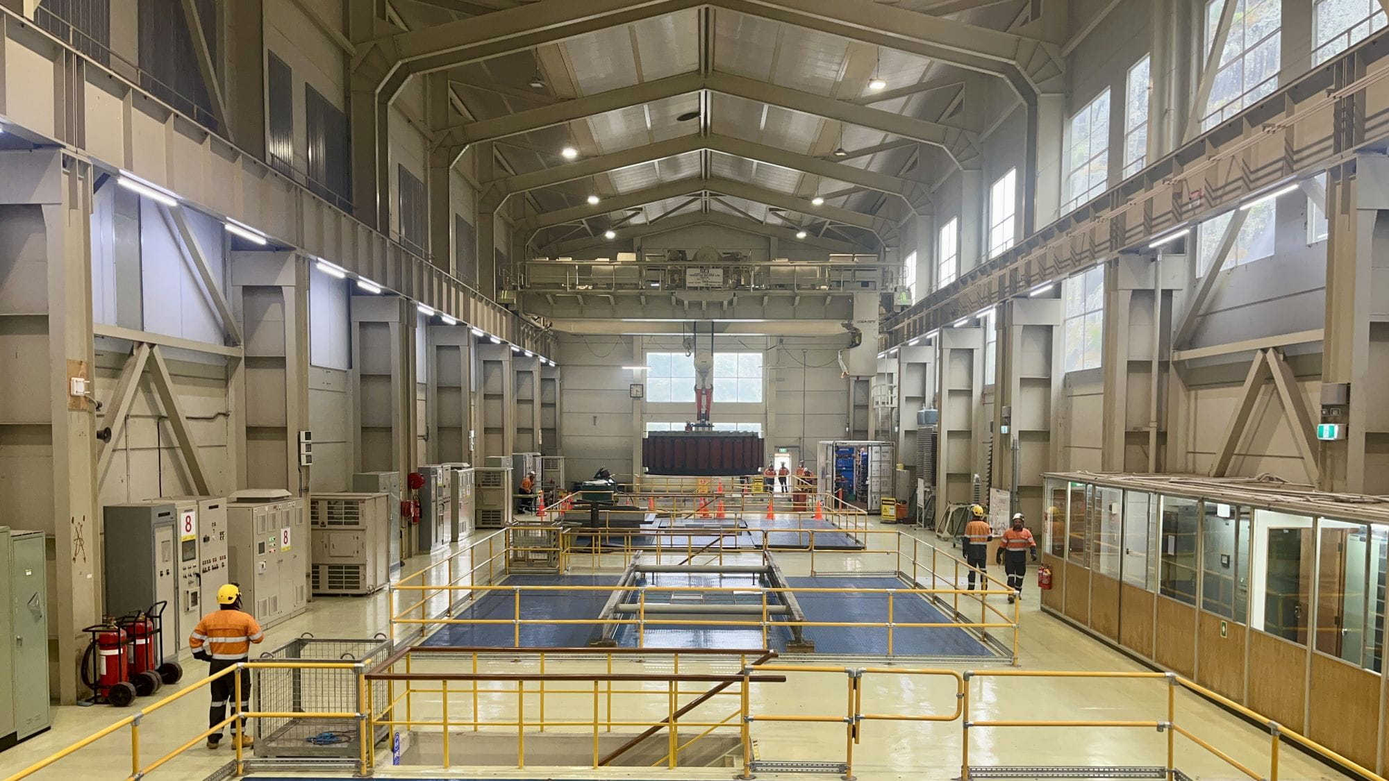 Photo of interior of Maraetai II powerhouse 